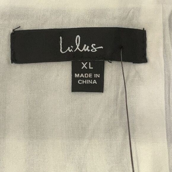 Lulus NWT Nautical You Mine Blue Striped Off-the-Shoulder Romper Women's size XL - Picture 5 of 7